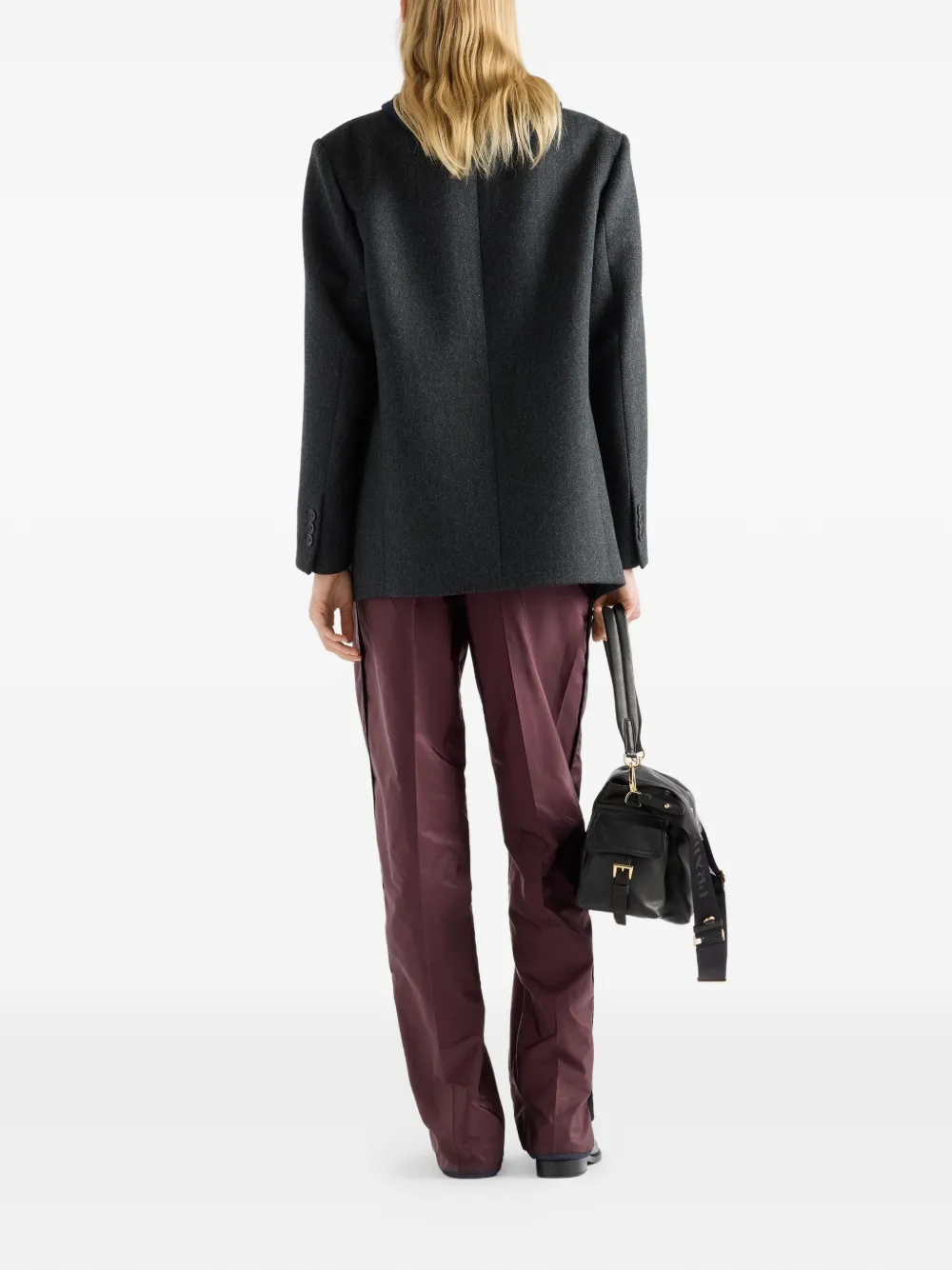  Prada Pantalones Re-nylon - Rojo 