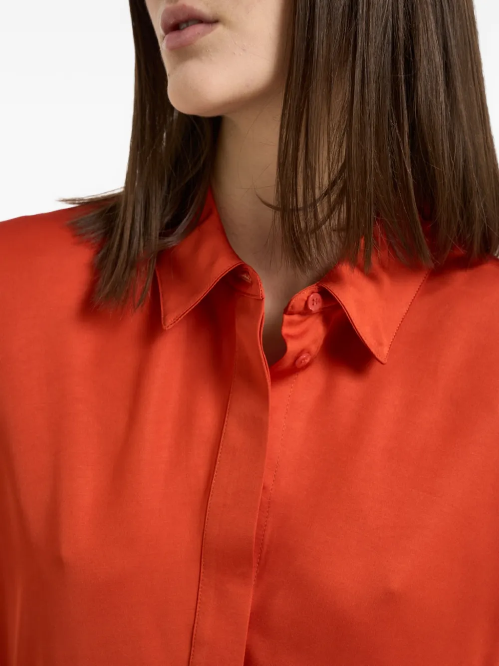 IRO Blouse met ballonmouwen Oranje