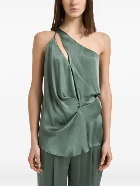 Semicouture cut-out one-shoulder top