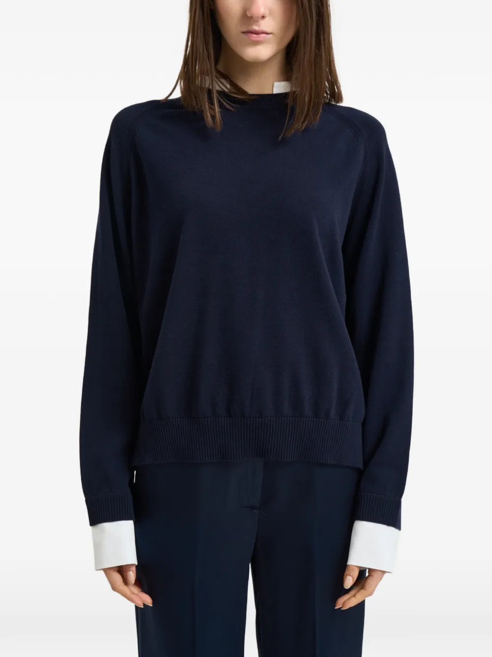 Semicouture layered sweater - Blu