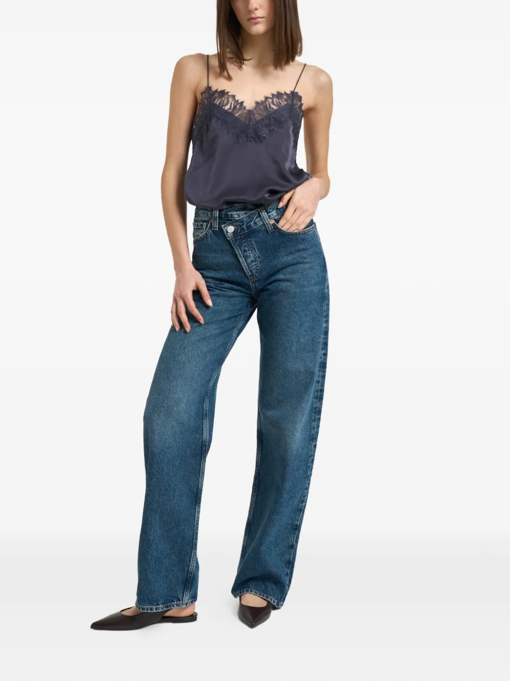  Iro Lace Top - Blue 