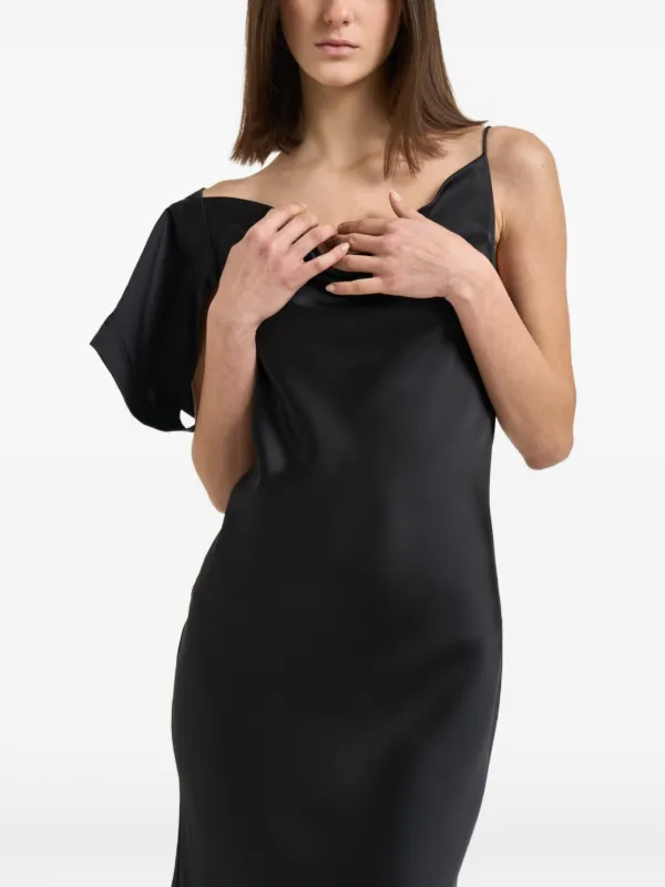 iro silk dress Asymmetrical long dress for Women - Black - Size 38