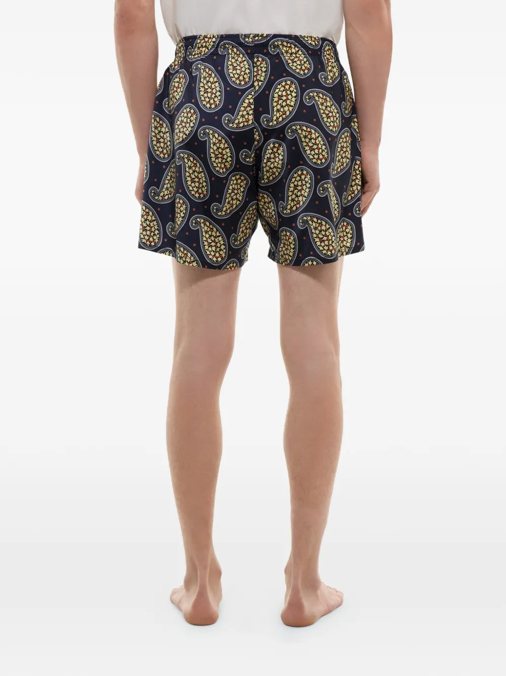 FURSAC Zwembroek met paisley-print Blauw