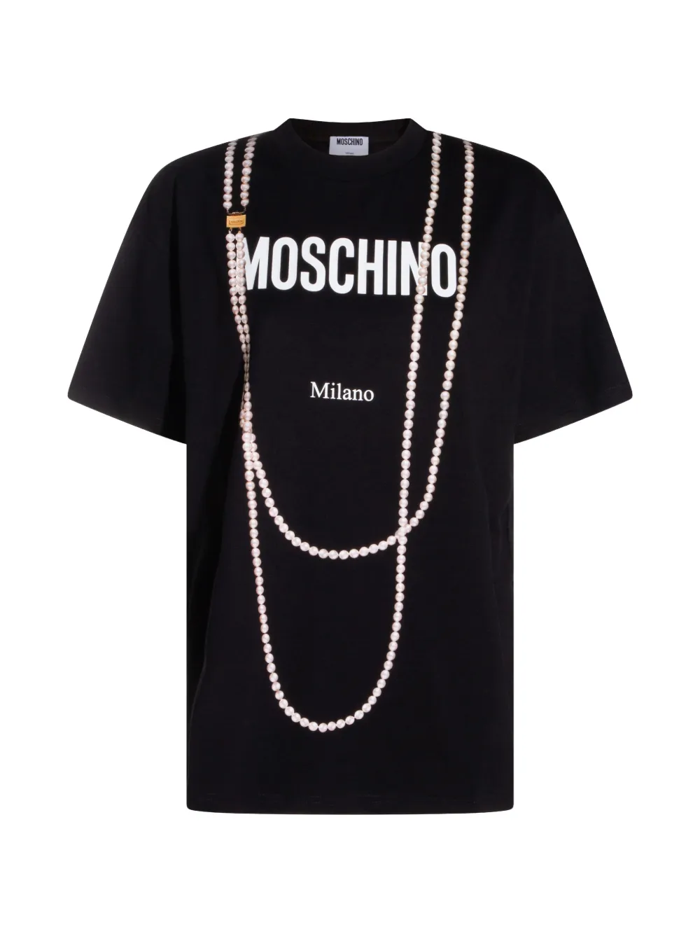 Moschino logo-print T-shirt - Schwarz
