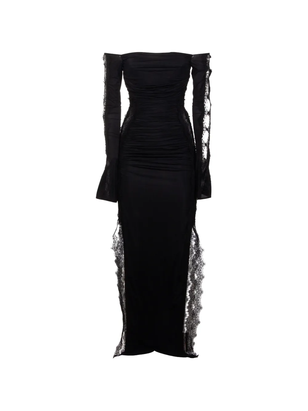 Blumarine long-sleeved lace dress - Nero