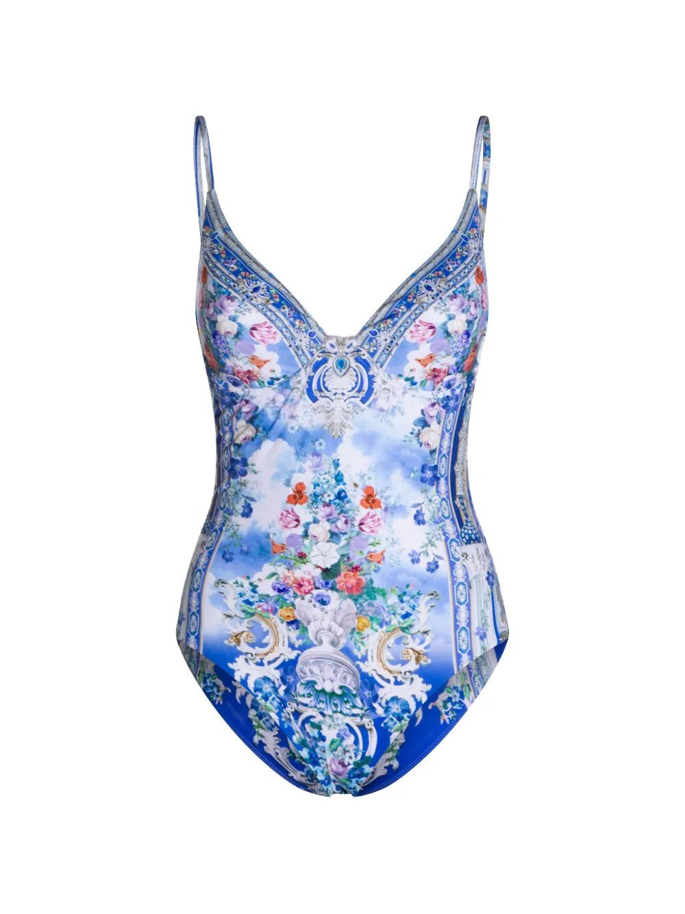 Camilla Ottoman Opulence swimsuit - Blu