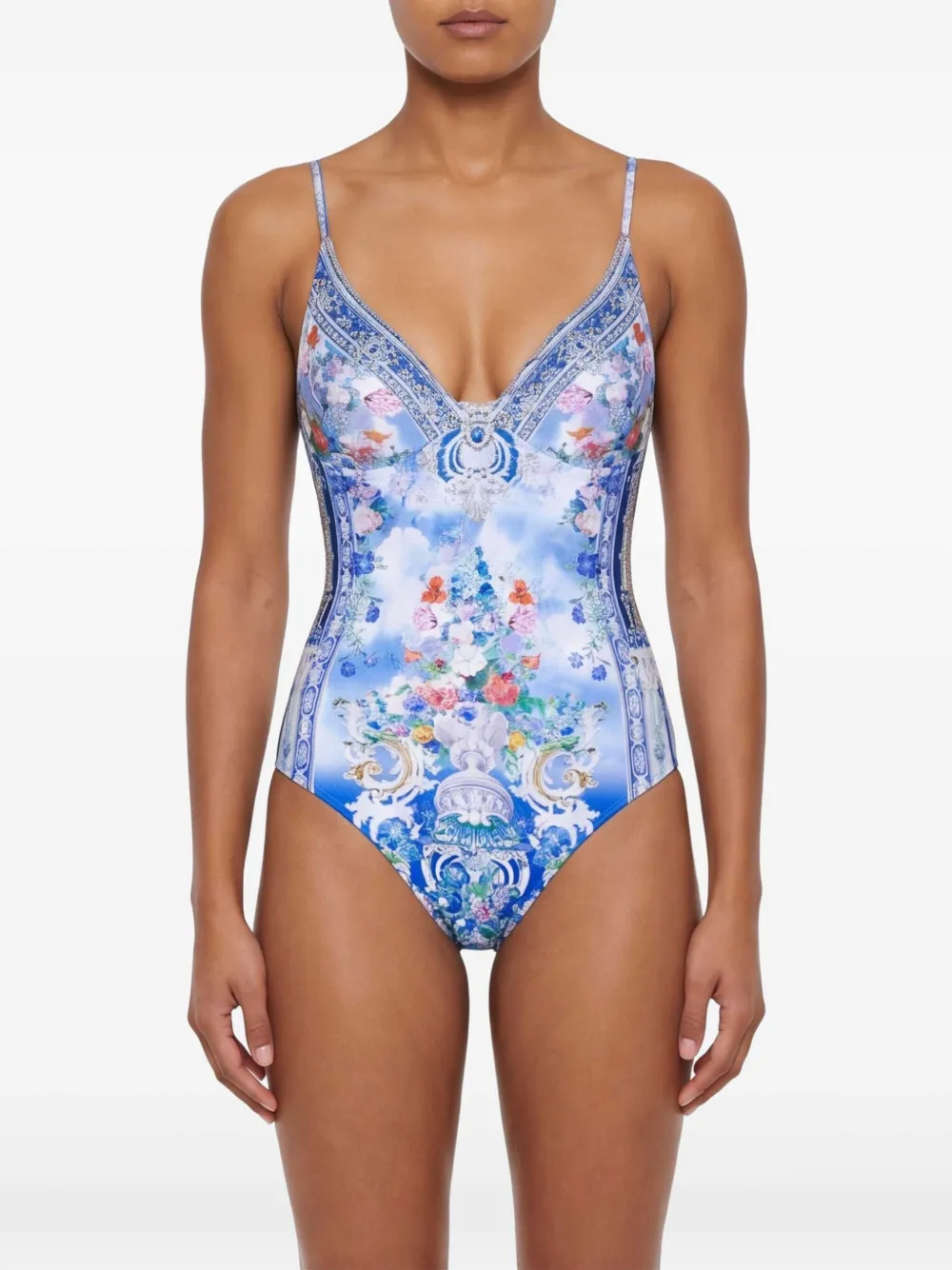 Camilla Triangel badpak Blauw