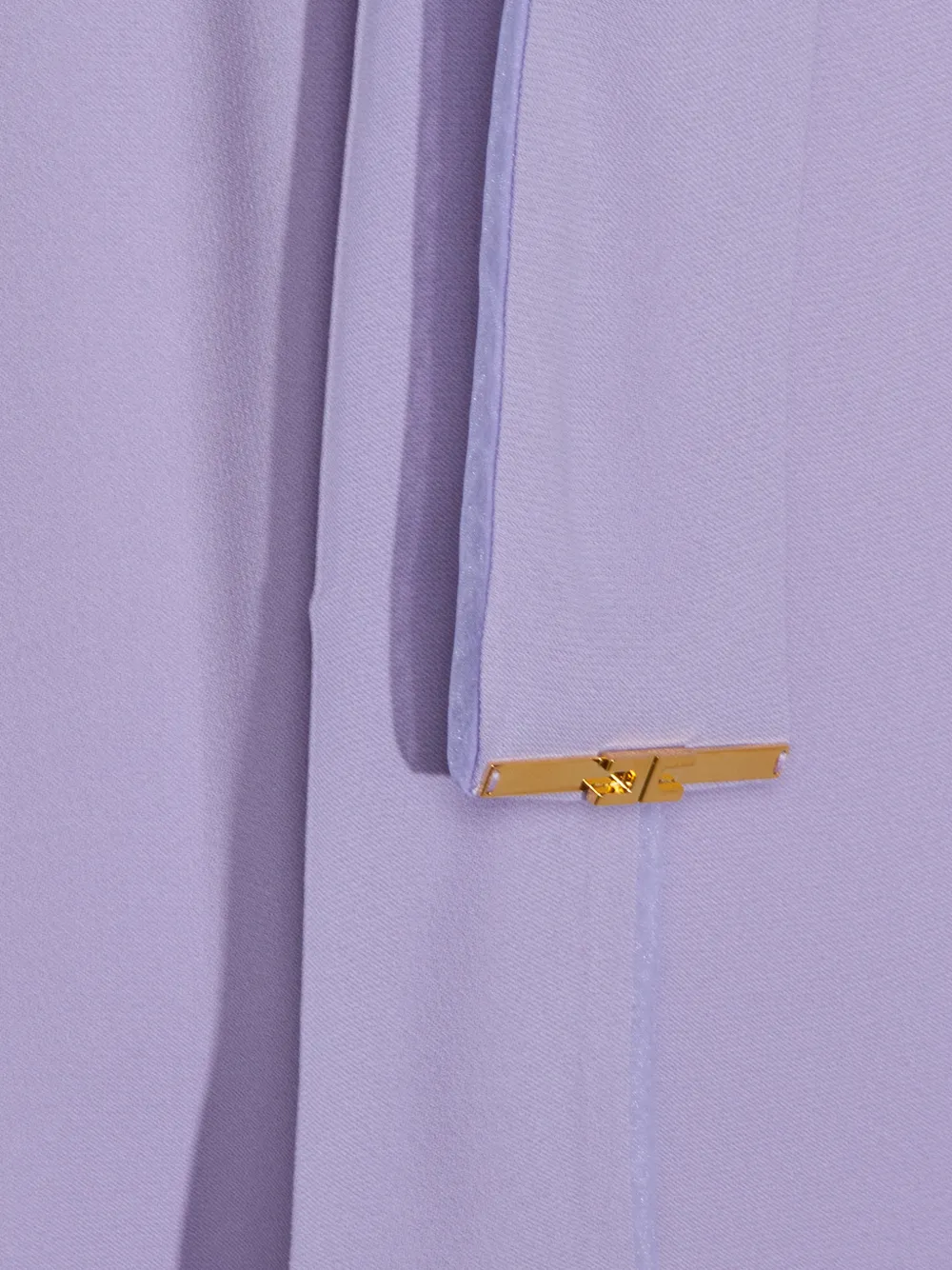 Elisabetta Franchi Gestrikte blouse met lange mouwen Paars
