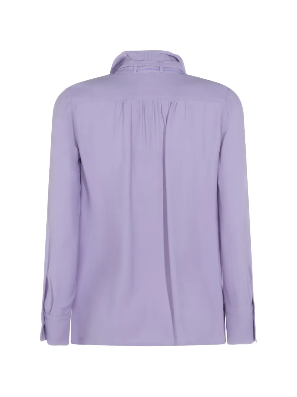 Elisabetta Franchi Gestrikte blouse met lange mouwen Paars