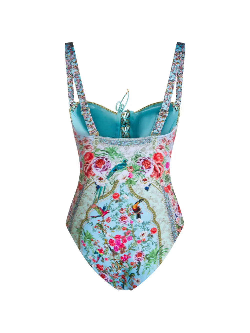 Camilla Sultans and Queens badpak met veters Blauw