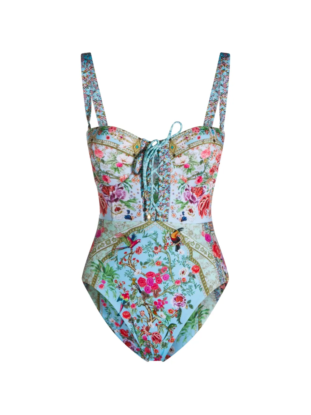 Camilla Sultans and Queens swimsuit - Blu
