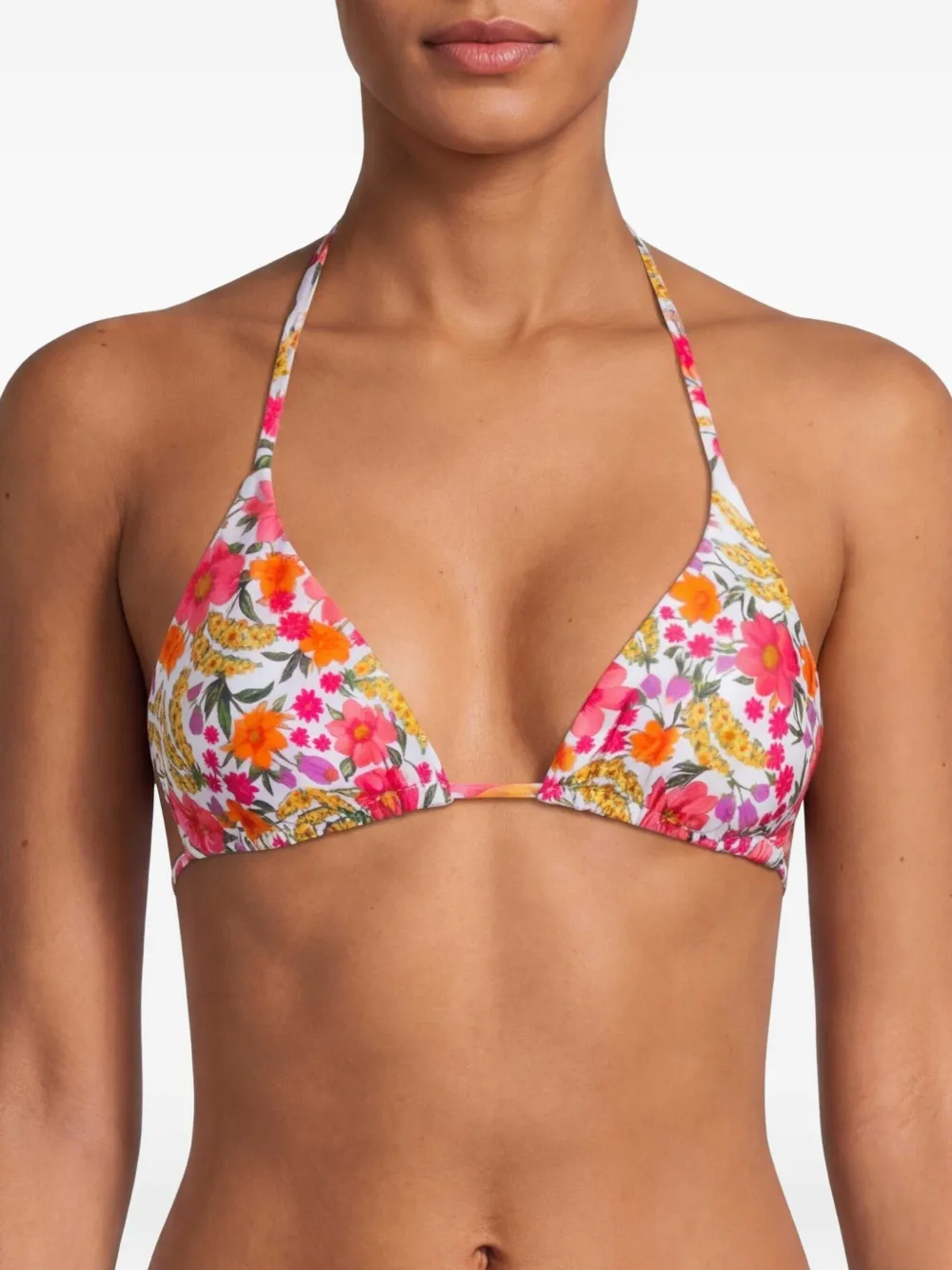 FARM Rio Banana Flowers bikinitop Wit