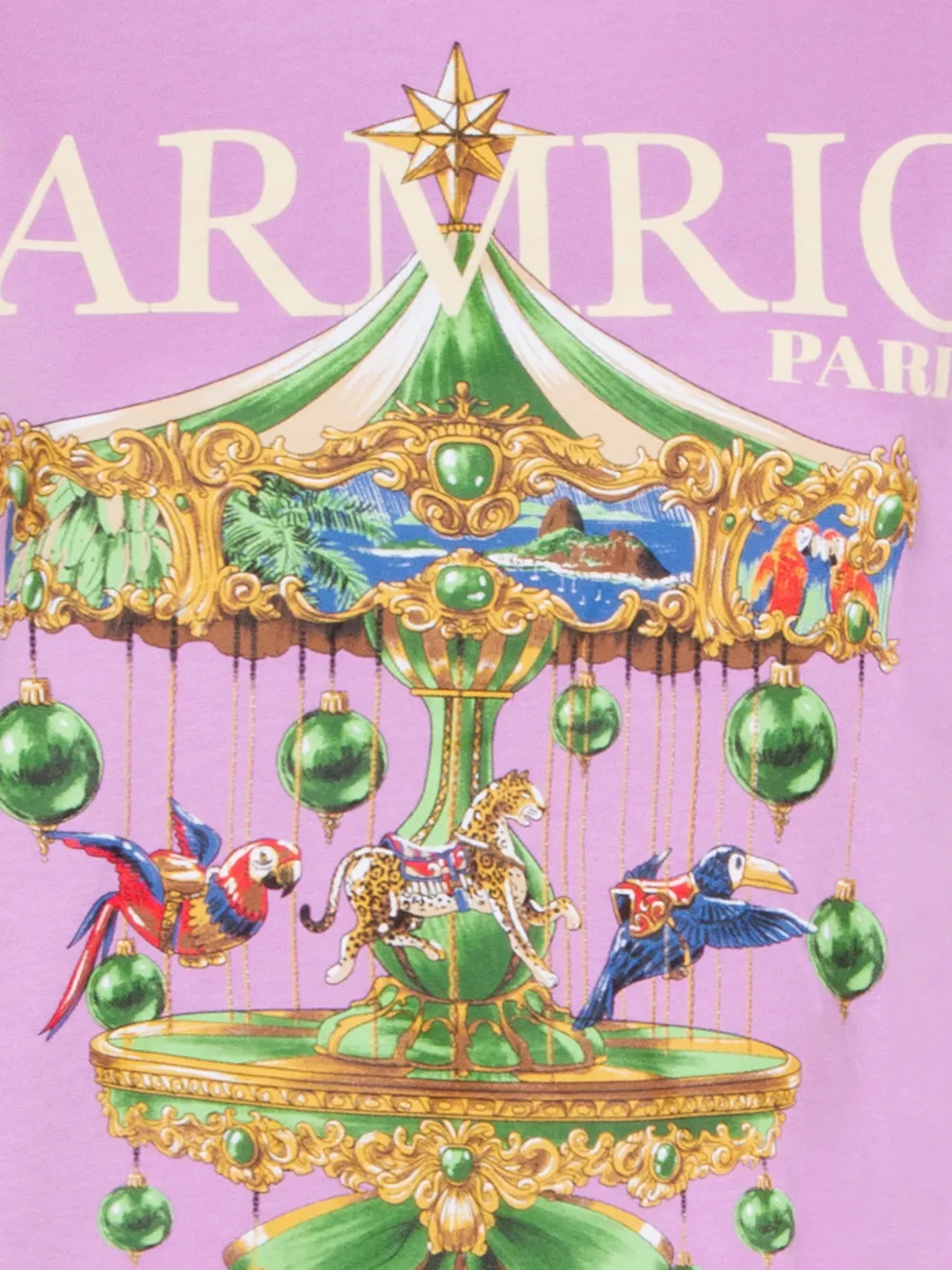  Farm Rio Paris Carousel T-shirt - Purple 