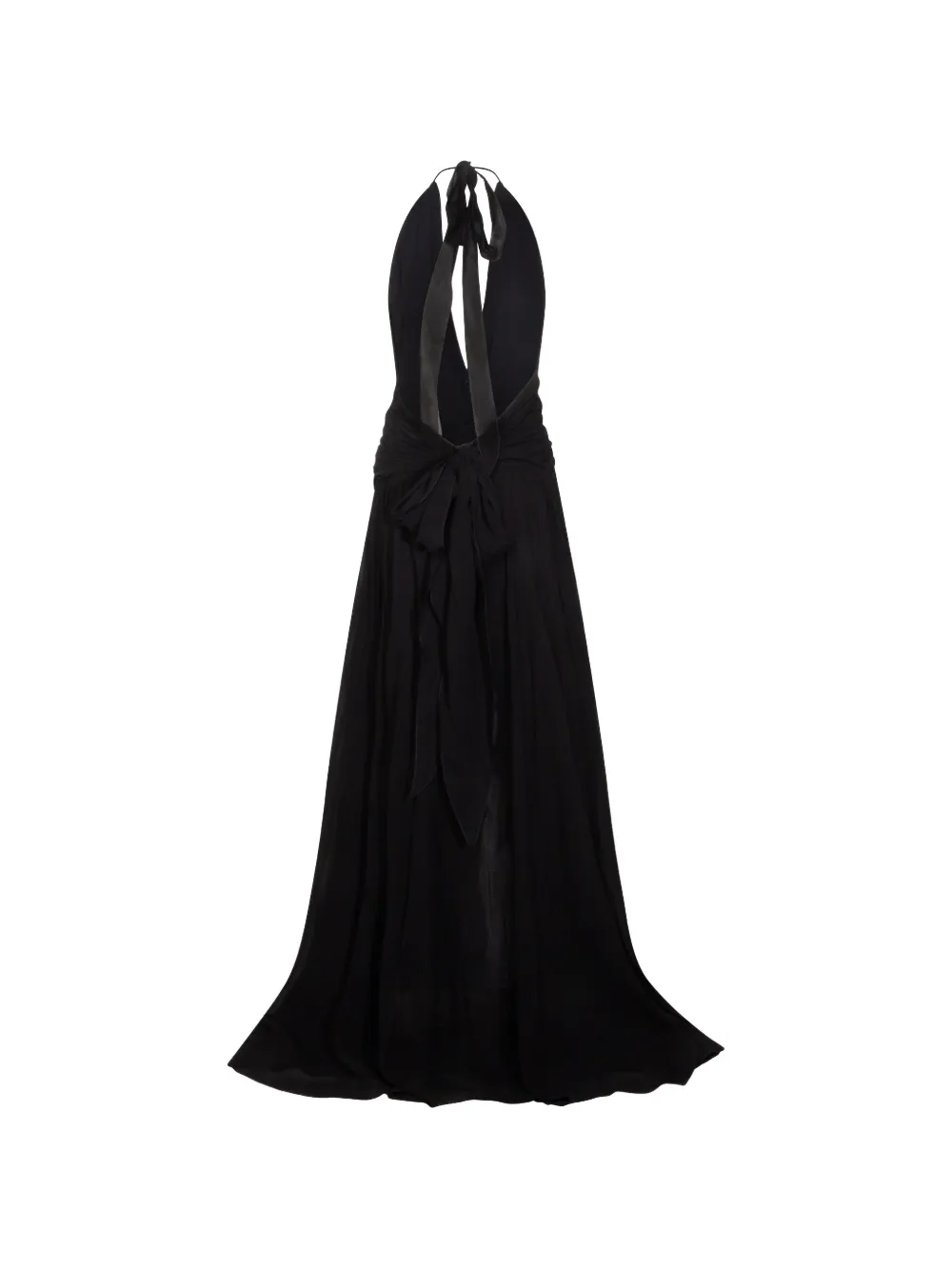 Blumarine Maxi-jurk met ruches Zwart