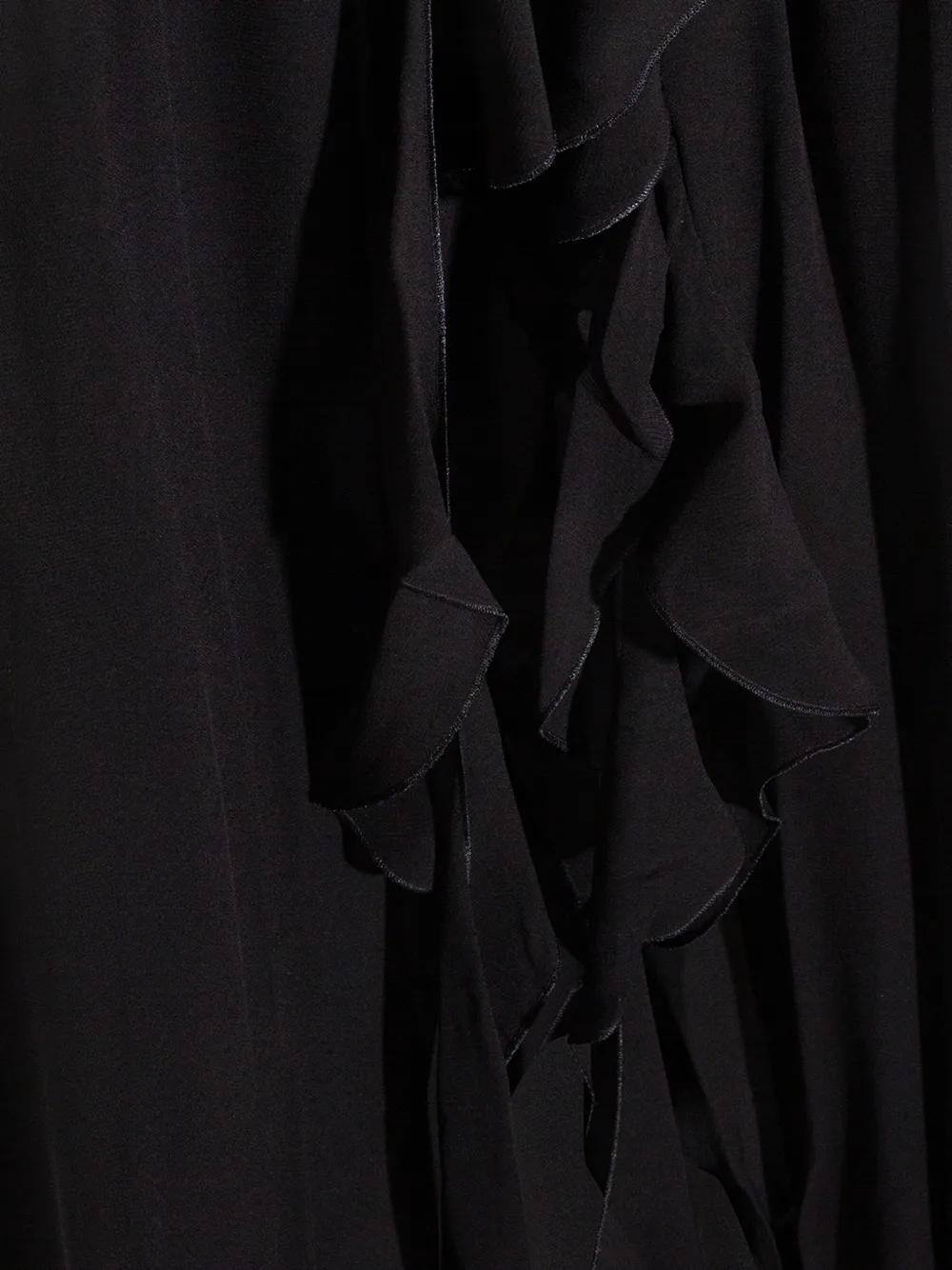 Blumarine Maxi-jurk met ruches Zwart