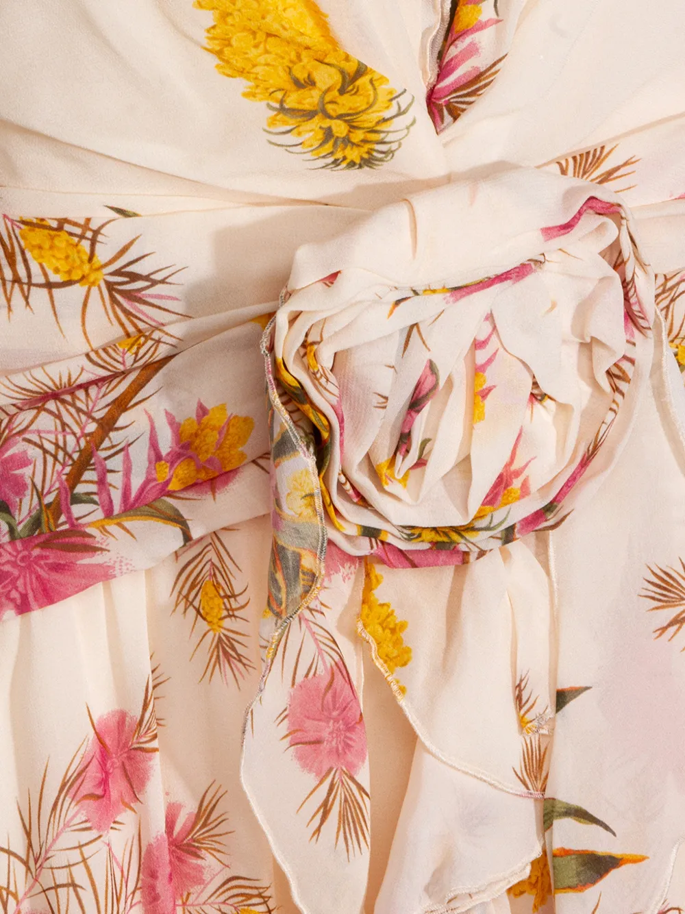 Blumarine Jurk met bloemenprint Beige