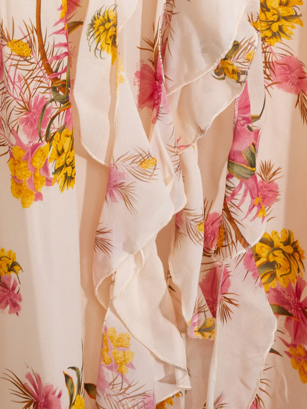 Blumarine Jurk met bloemenprint Beige