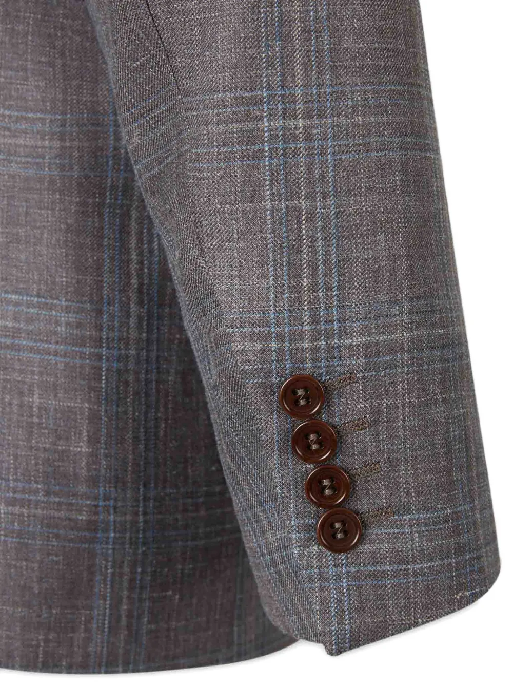 Canali Geruite blazer Grijs