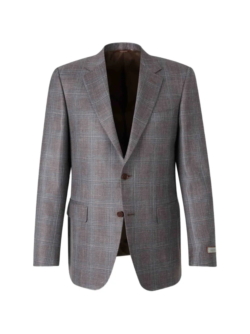 Canali check-pattern blazer | Grey | Image 1