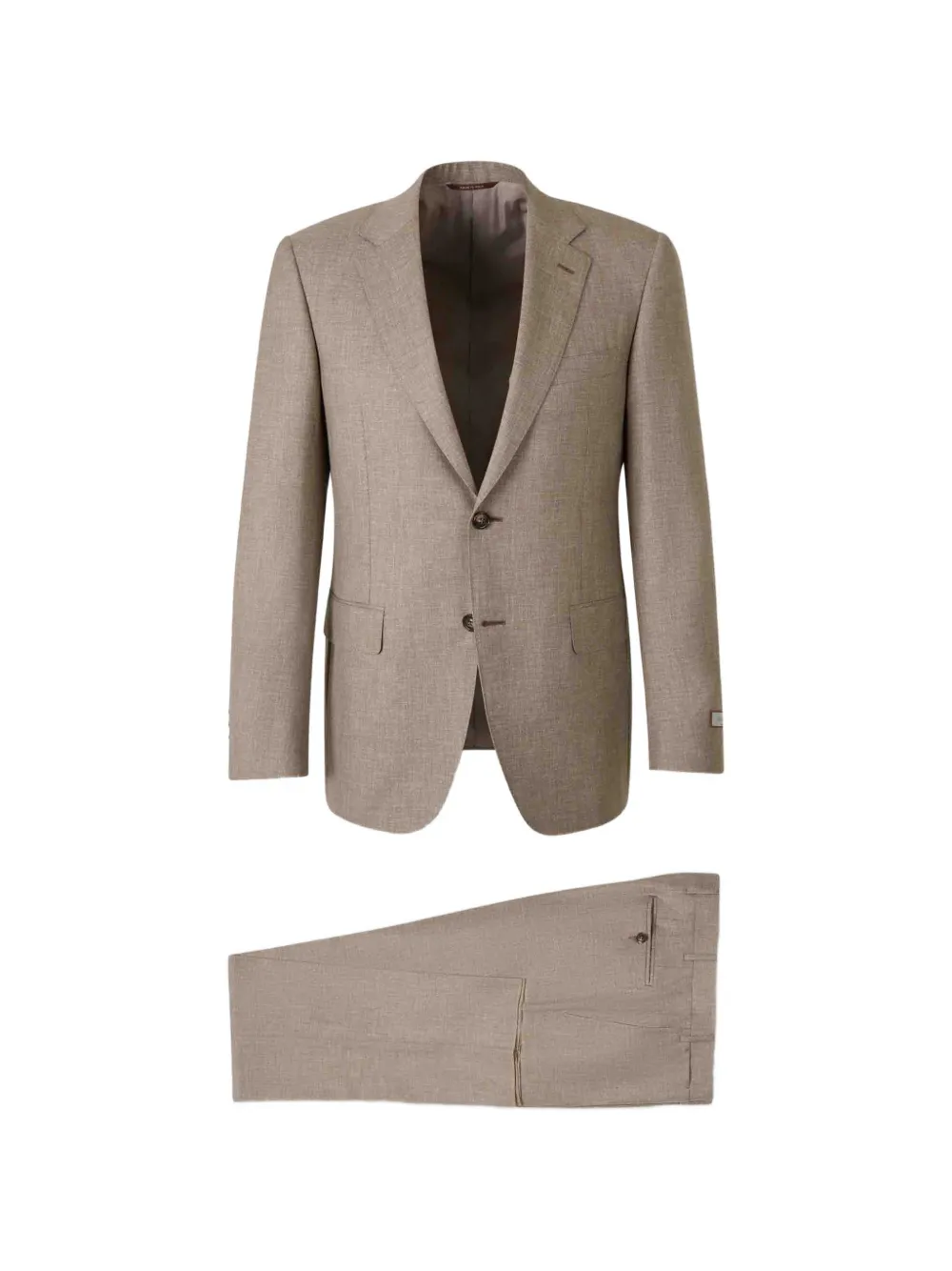 Canali button-up suit - Marrone