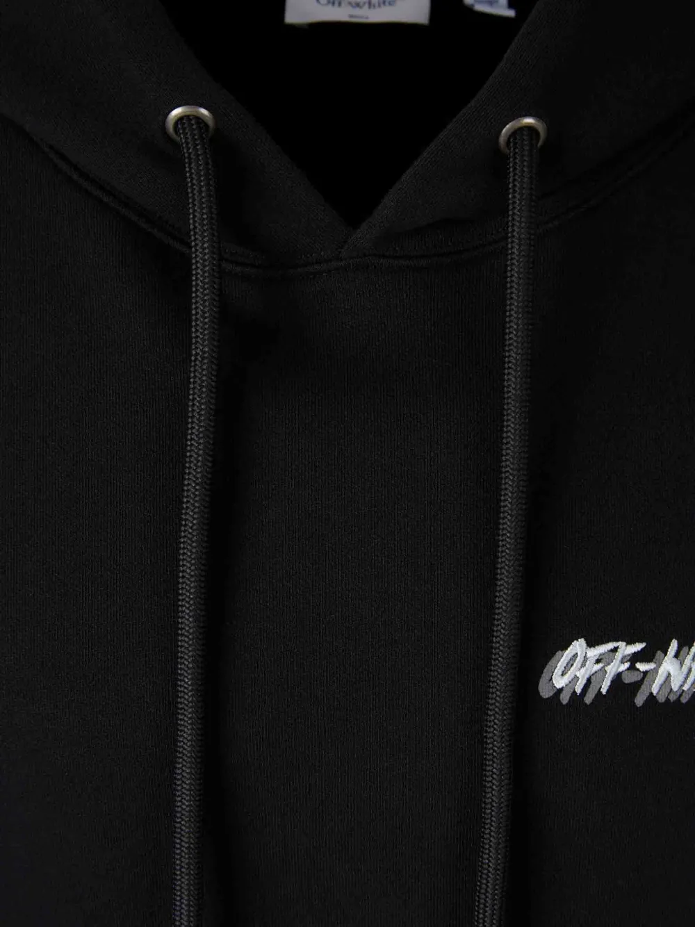 Off-White Hoodie met logoprint Zwart