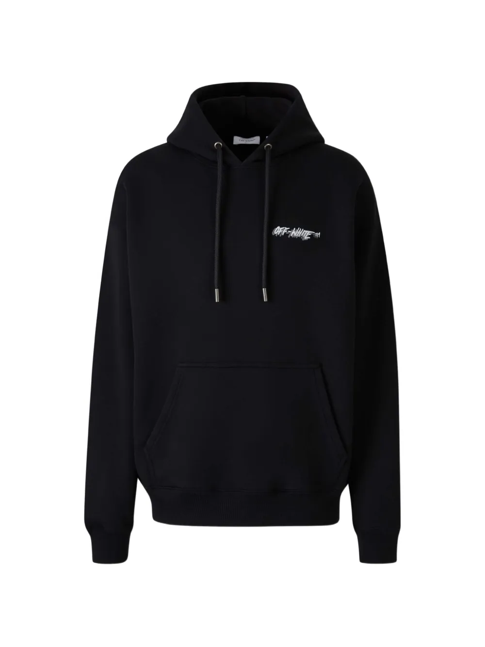 Off-White logo-print hoodie - Nero