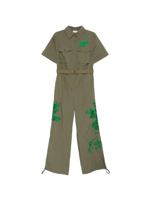 P.A.R.O.S.H. 플로럴 자수 벨트 팬츠