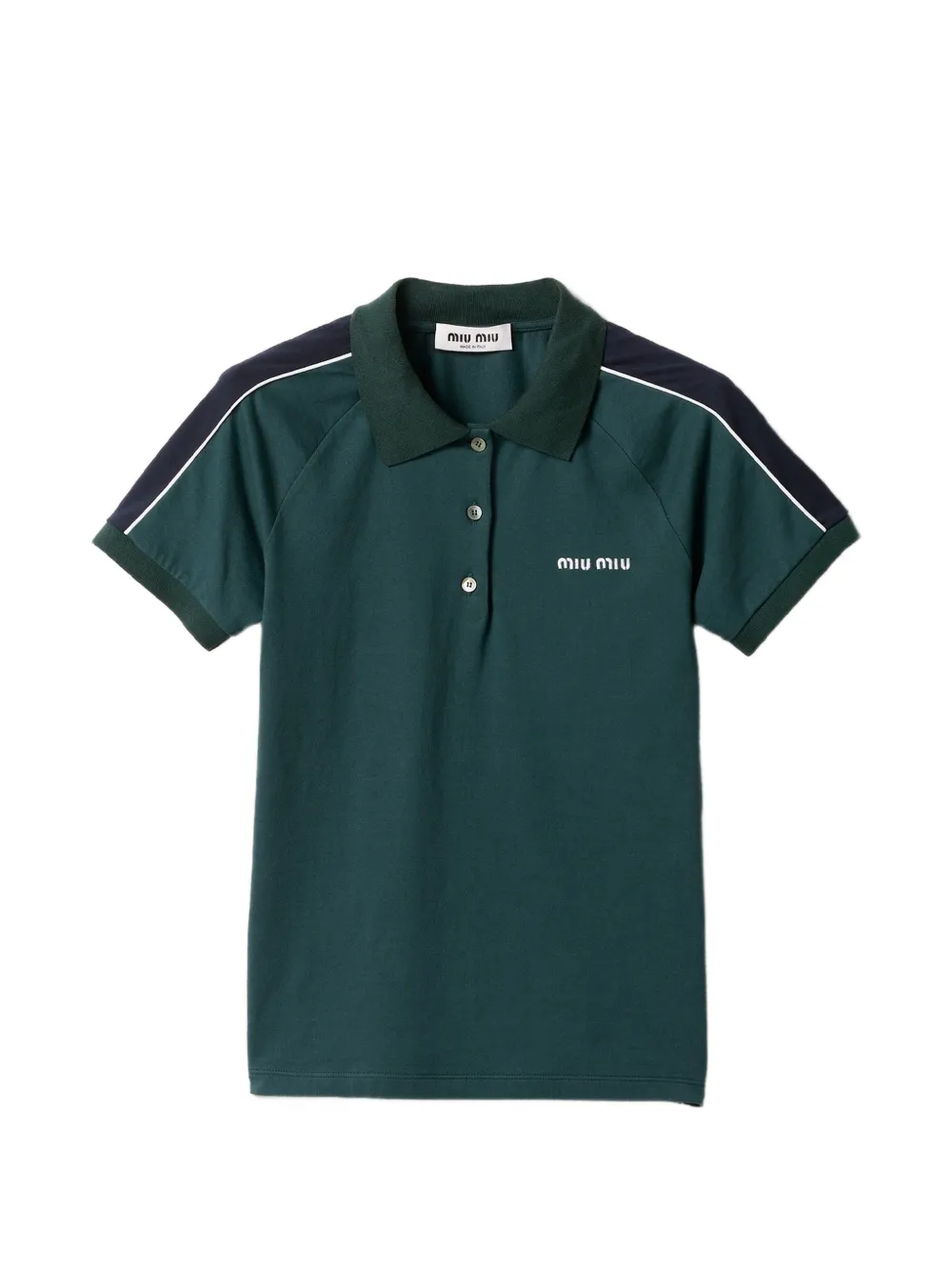 Miu Miu striped T-shirt - Verde