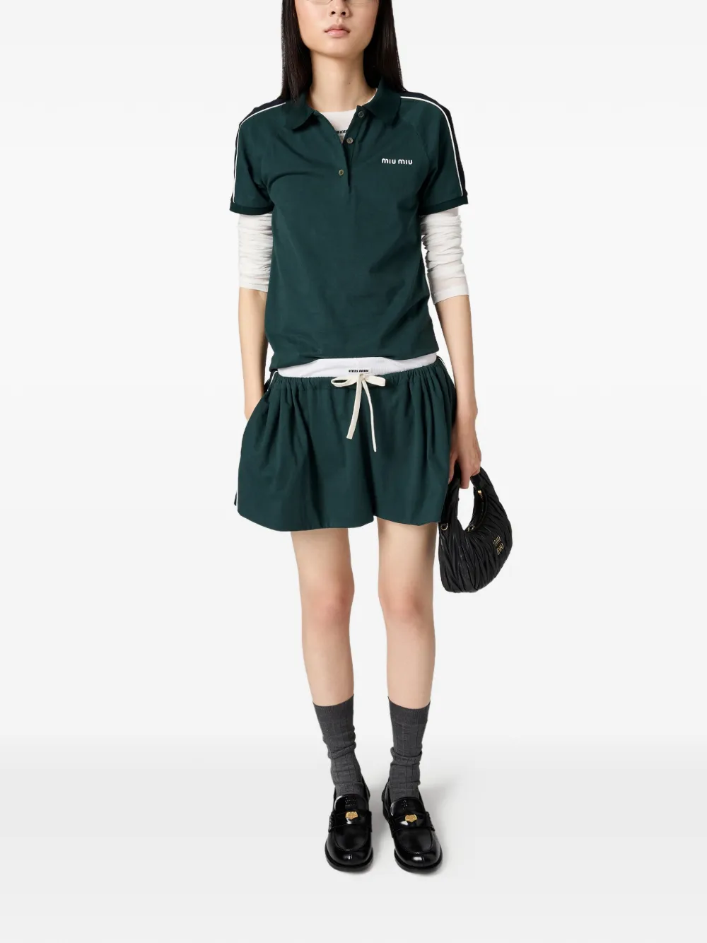 Miu Jersey poloshirt Groen