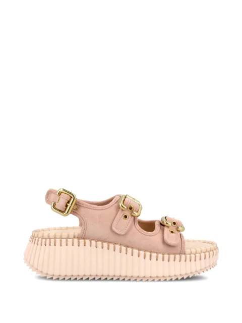 Chloé buckle platform sandals