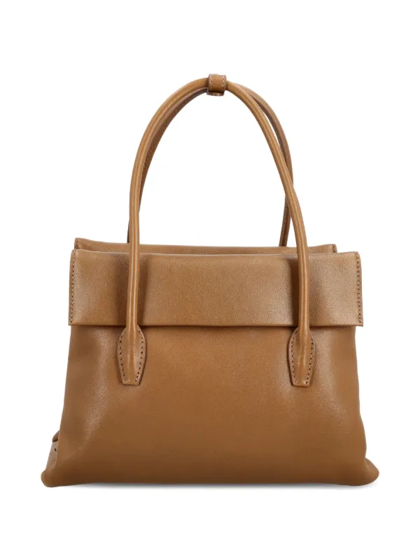Miu Miu Solitaire Leather Tote Bag | Brown | FARFETCH