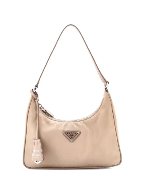 Prada Pre-Owned bolsa hobo Re-Edition Tessuto mini de piel Saffiano 2005