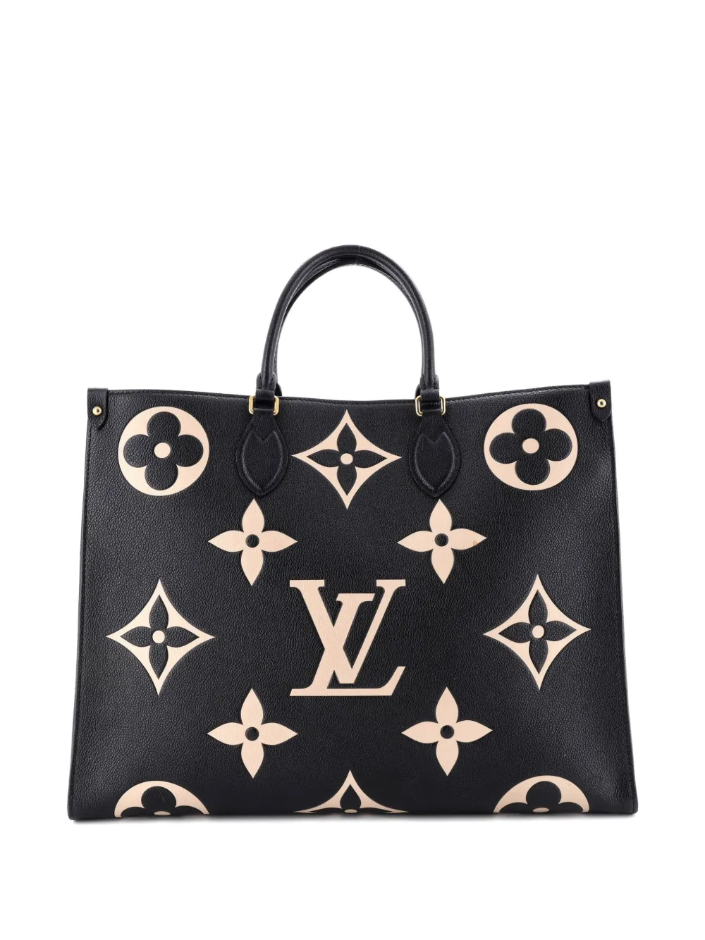 Louis Vuitton Pre-Owned Borsa tote OnTheGo Monogram Giant GM in pelle Empreinte bicolore - Nero