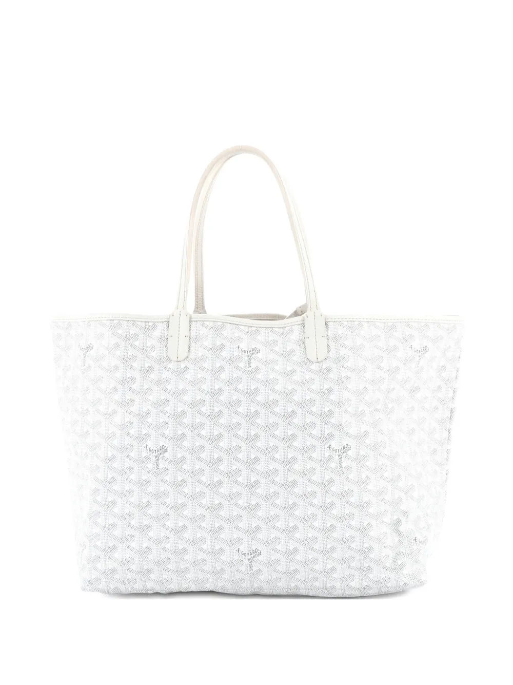Goyard Pre-Owned Borsa tote Saint Louis PM in tela cerata - Bianco