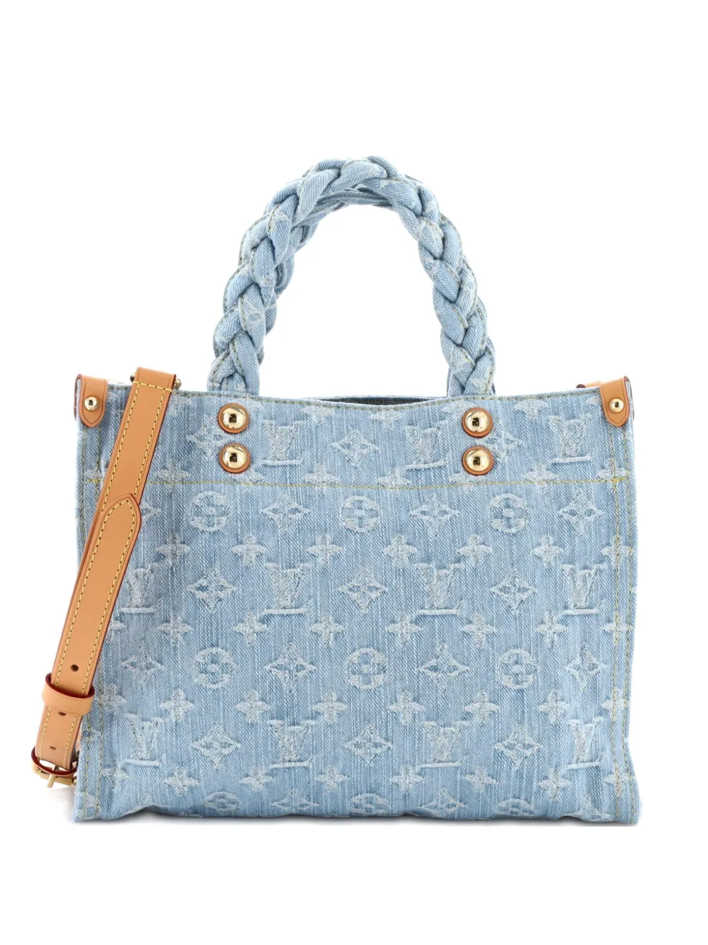 Louis Vuitton Pre-Owned Let Go Monogram Denim PM tote bag - Blu