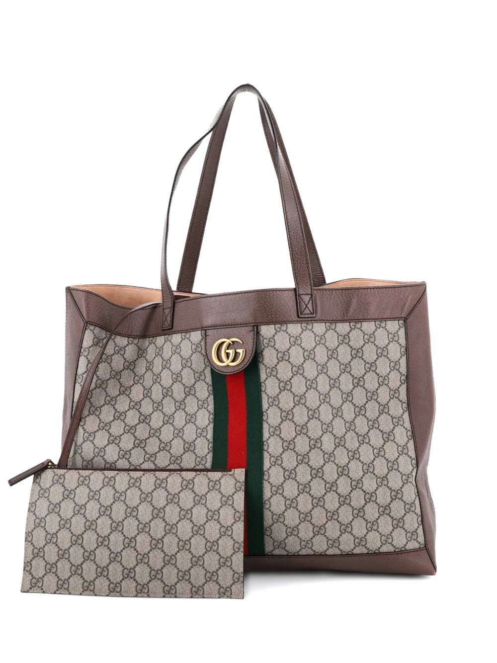 Gucci Pre-Owned Disney Three Little Pigs Ophidia Soft Open East West Tote Bag aus beschichtetem GG-Canvas - Braun