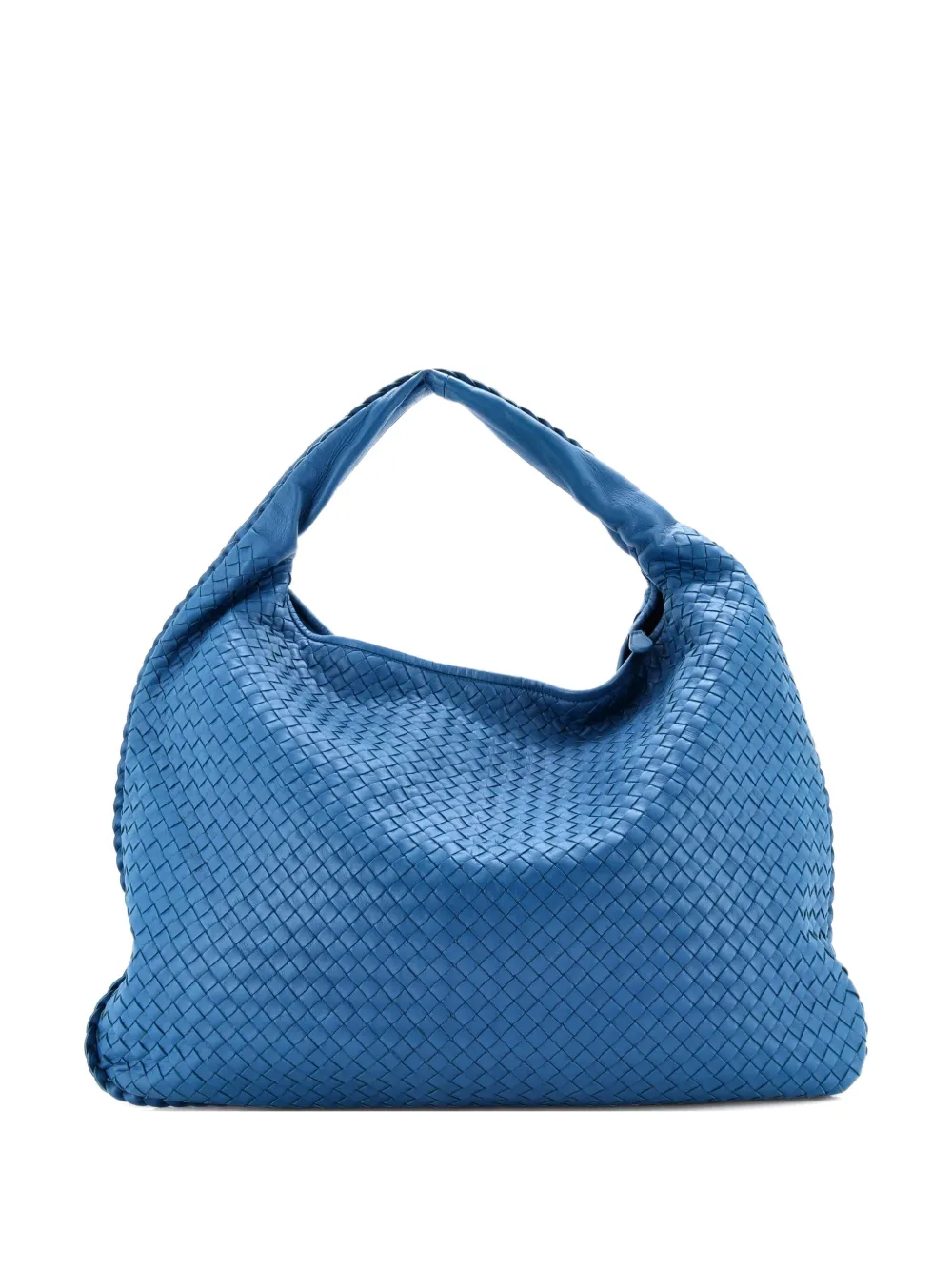 Bottega Veneta Pre-Owned Veneta Intrecciato Nappa Maxi hobo bag - Blu