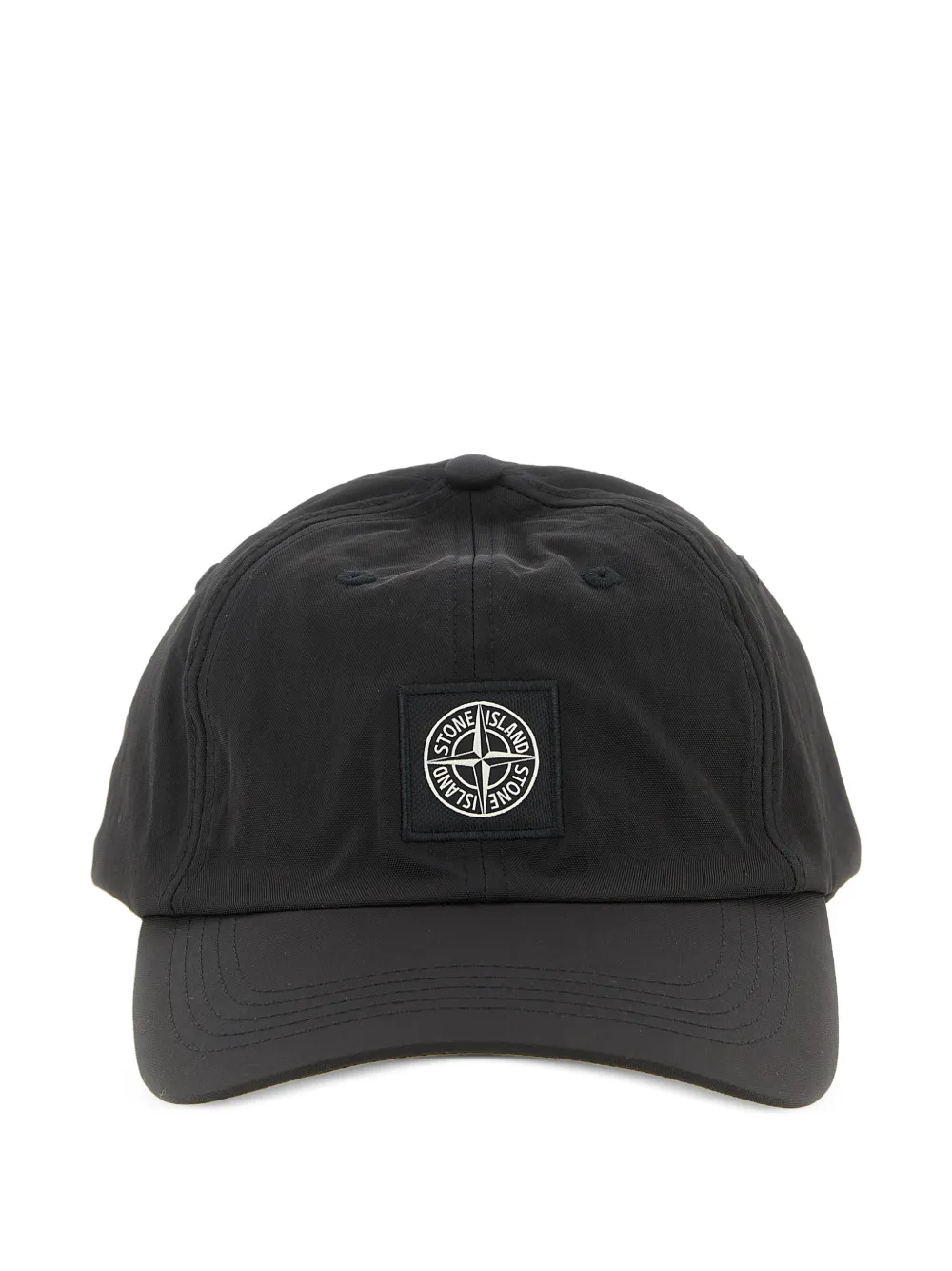 Stone Island logo patch six-panel cap - Nero