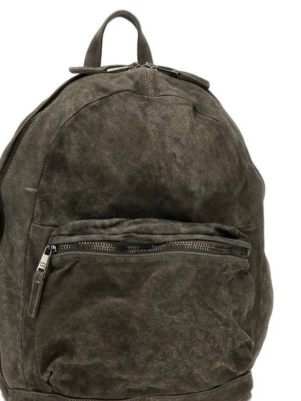 Giorgio Brato zip-fastening Leather Backpack | Grey | FARFETCH