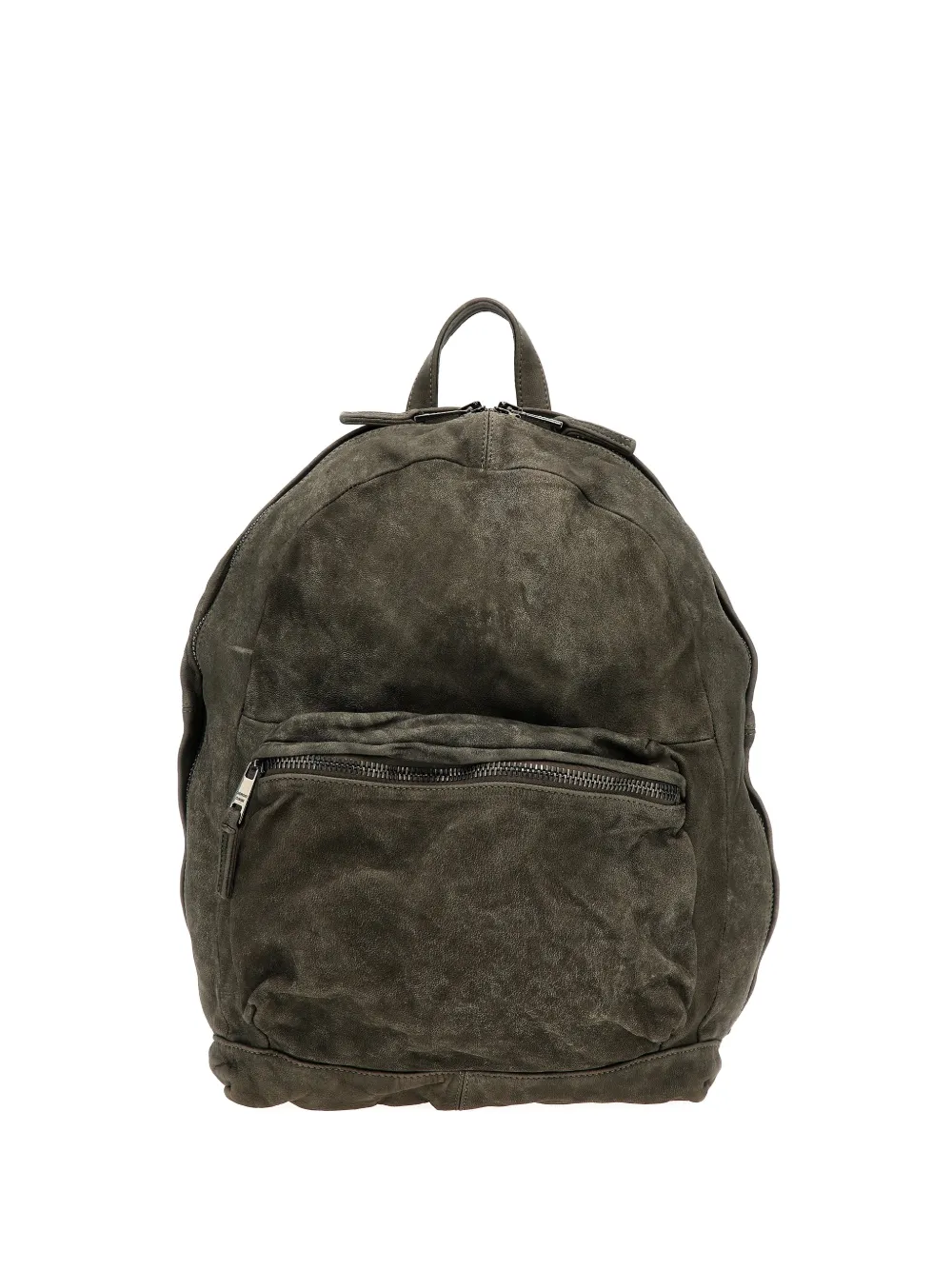 Giorgio Brato zip-fastening leather backpack - Grigio
