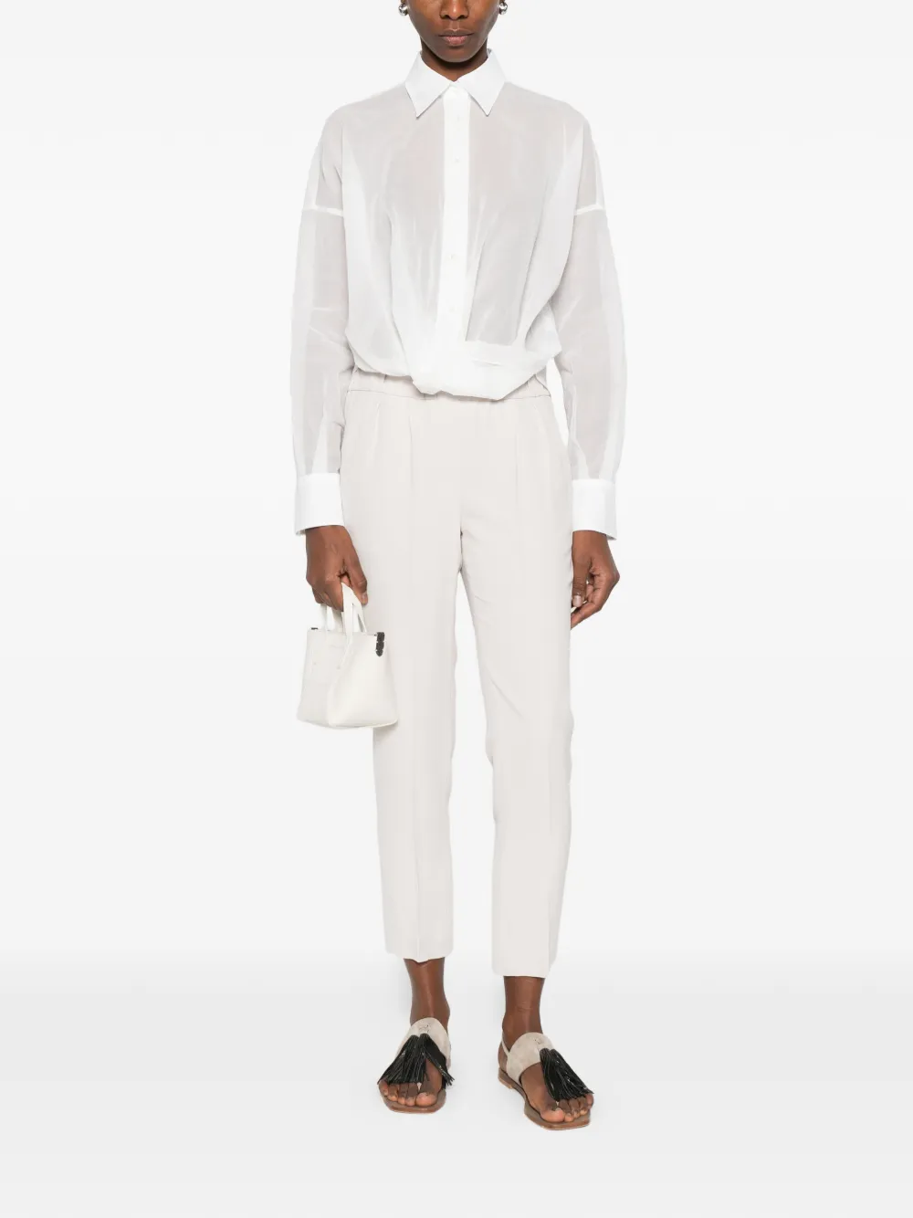 Brunello Cucinelli Blouse met knopen Wit