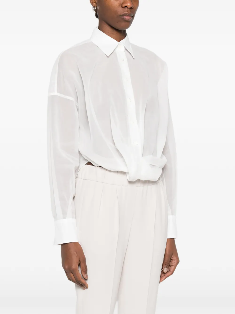 Brunello Cucinelli Blouse met knopen Wit