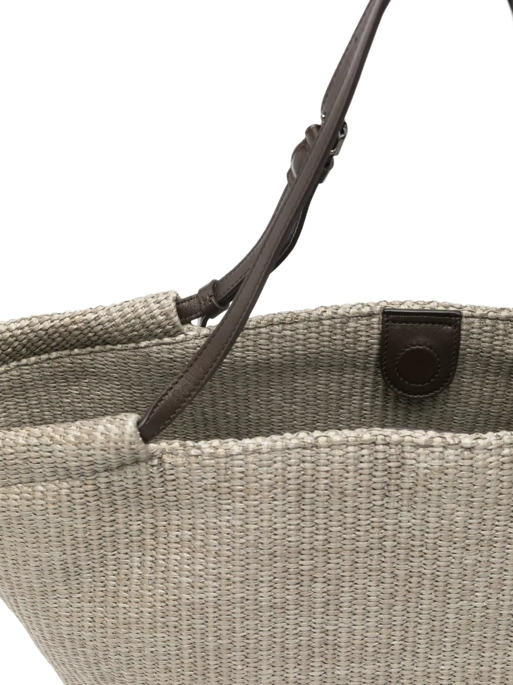 Brunello Cucinelli Geweven shopper Groen