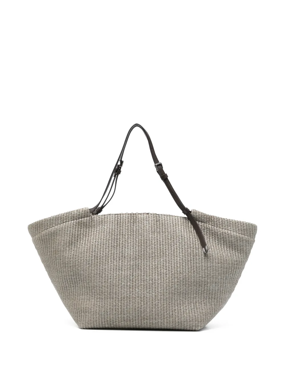 Brunello Cucinelli woven tote bag - Verde