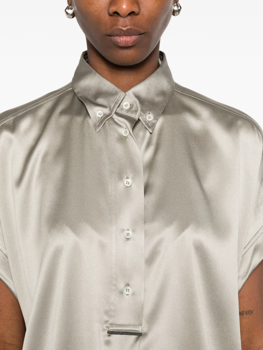 Brunello Cucinelli Blouse met kopen Groen