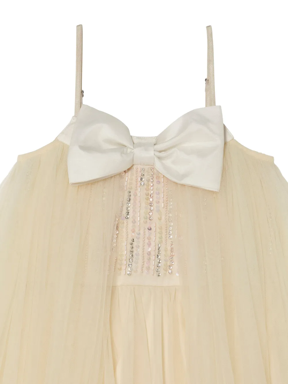 Tutu Du Monde Ayan jurk met strikdetail Beige