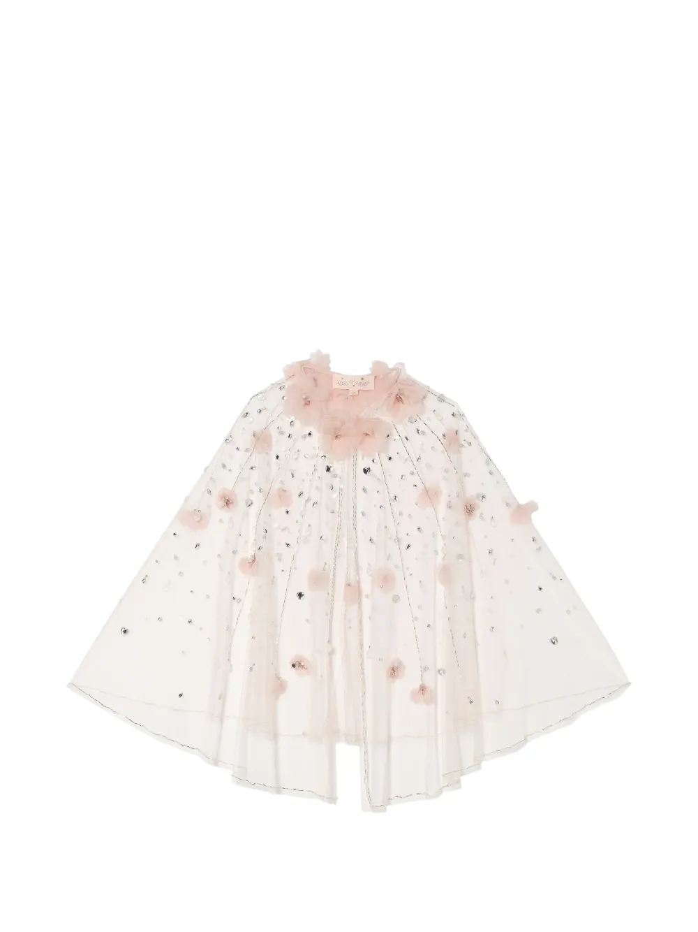 Tutu Du Monde Amira Cape mit Blumenverzierung - Weiß