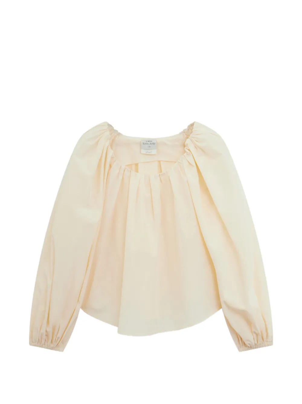 Forte Forte gathered blouse - Toni neutri