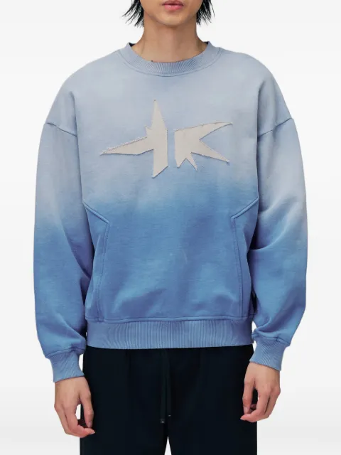 Off Duty logo appliqué gradient sweater