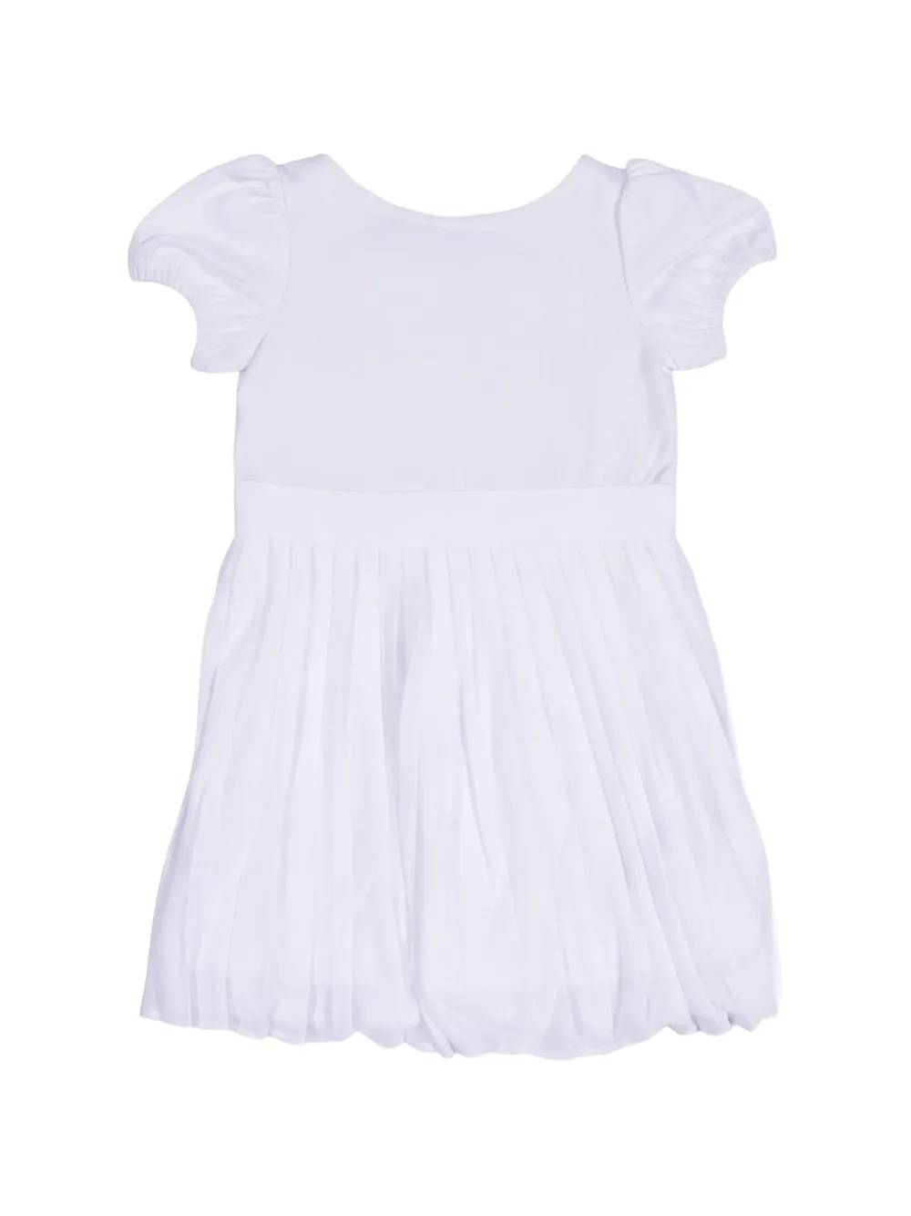 POLO RALPH LAUREN KIDS Jurk met pofmouwen Wit